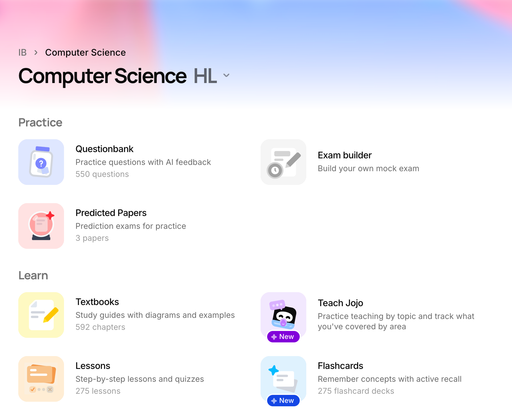 RevisionDojo Computer Science icons preview